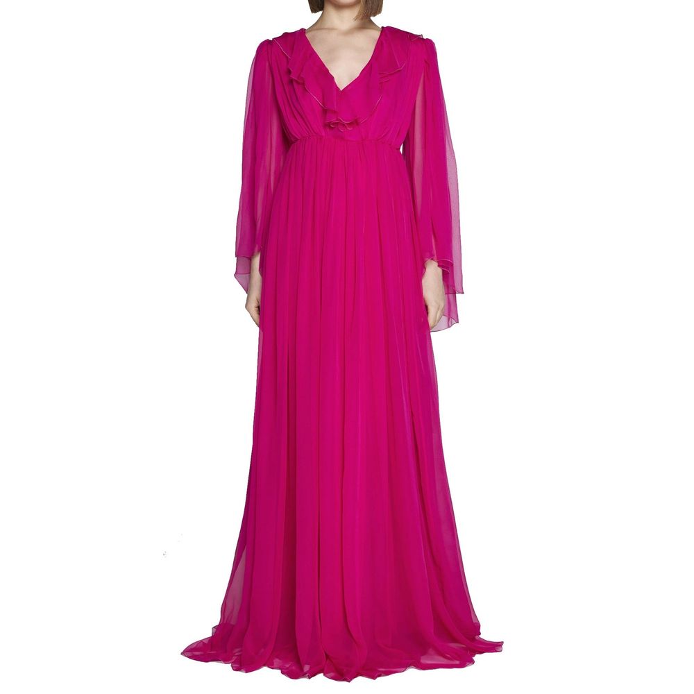 Multicolor Silk Cocktail Dress