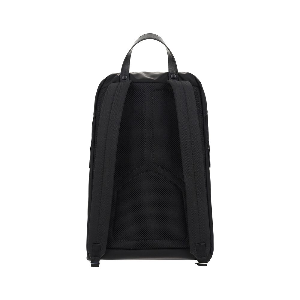 Black Recycled Polyamide Backpack