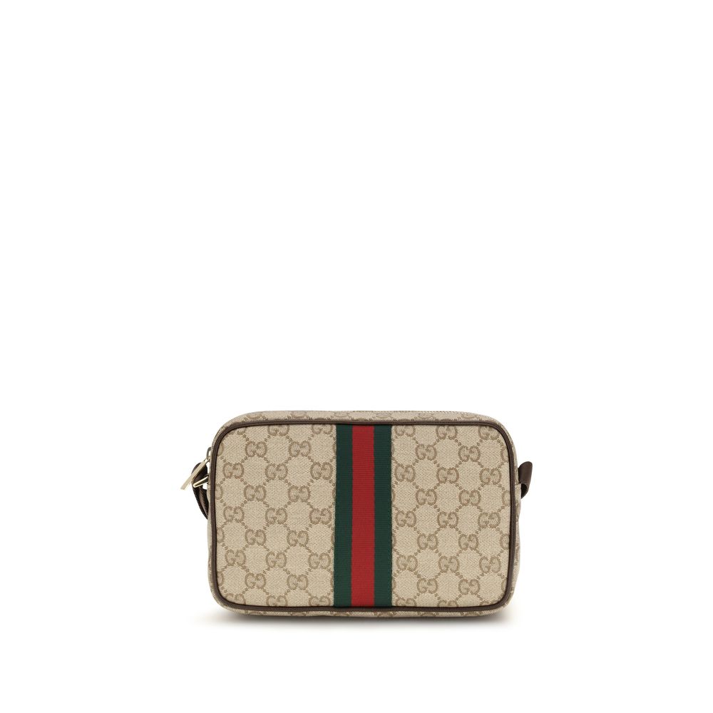 Beige Fabric Shoulder Bag