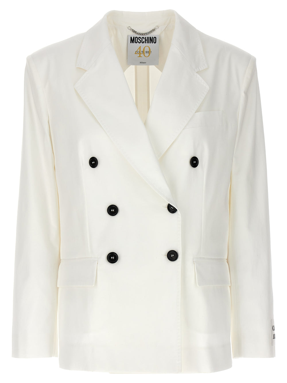 White Cotton Blazer