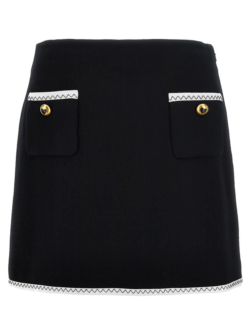 Bicolor Viscose Long Skirt