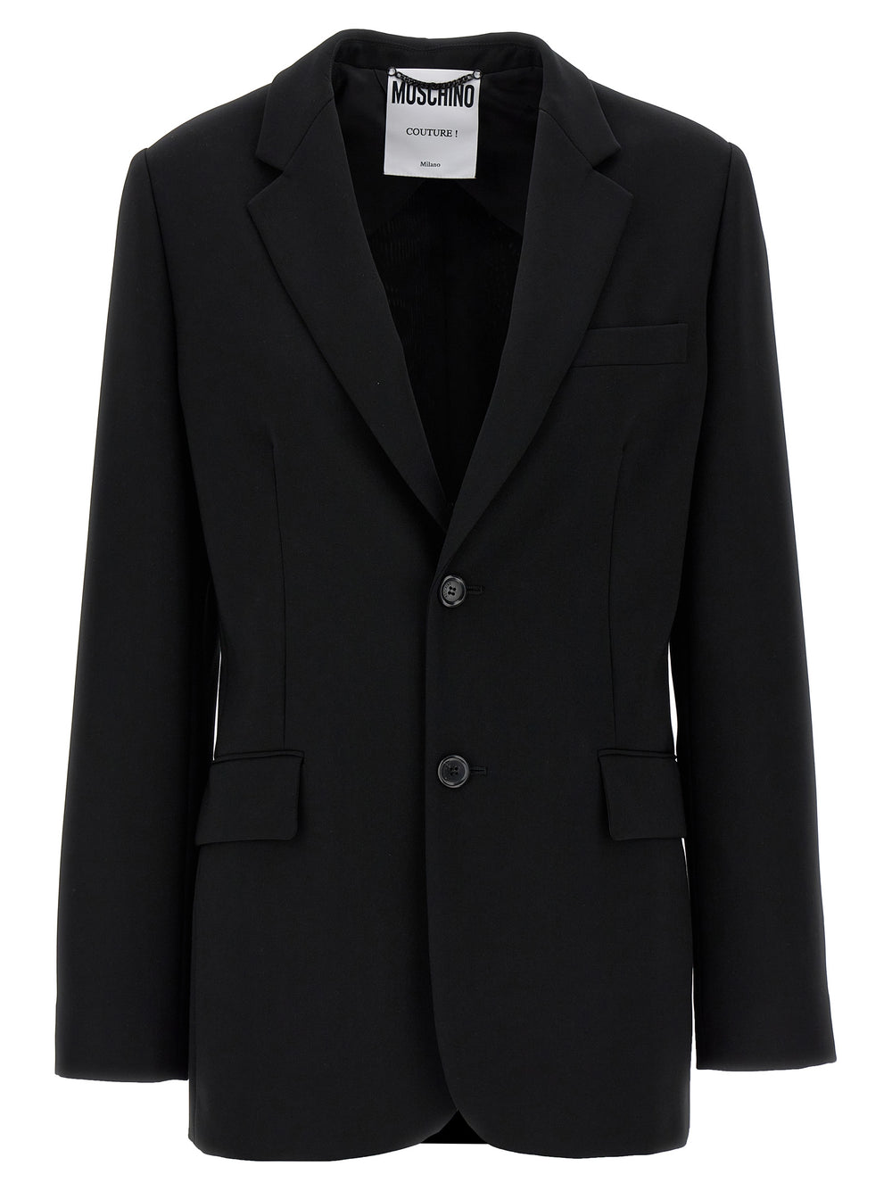 Black Polyester Blazer