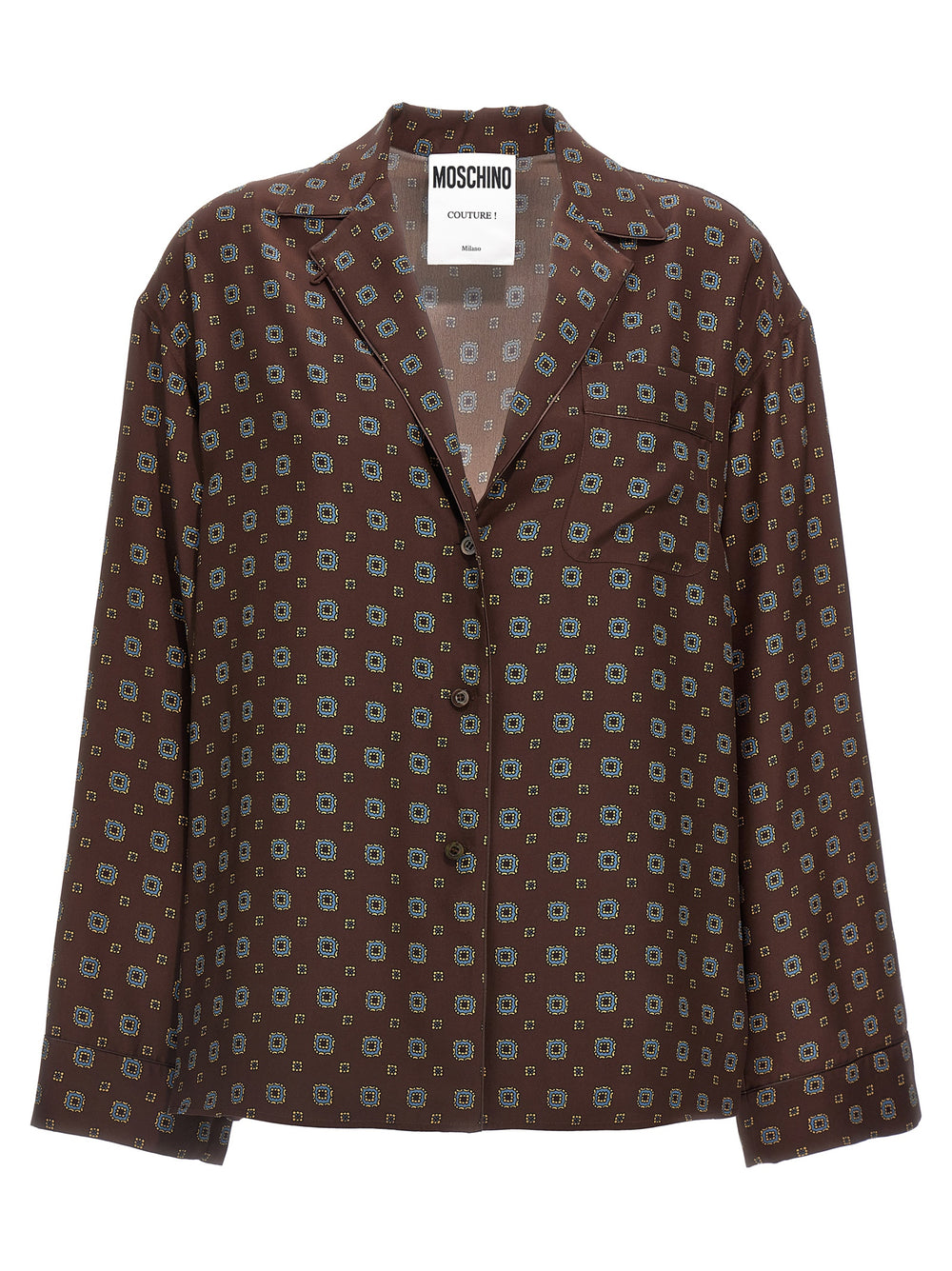 Brown Silk Blouse