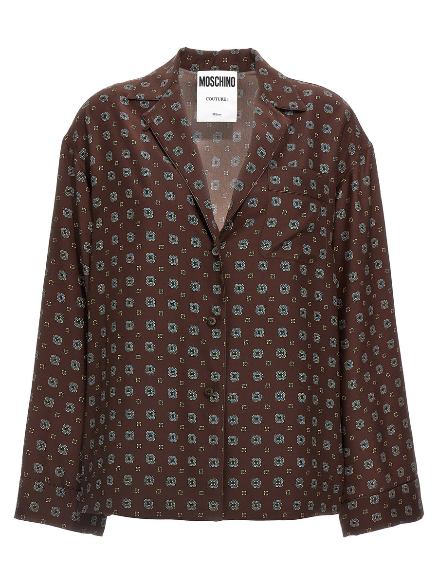 Brown Silk Blouse