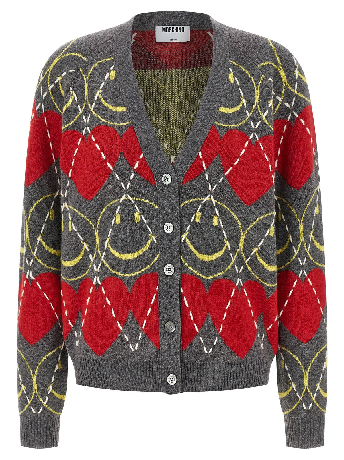 Multicolor Wool Cardigan