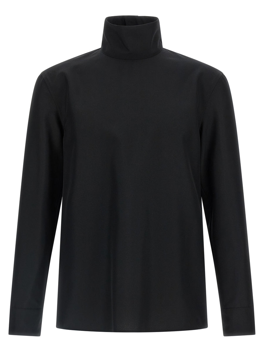 Black Polyester Blouse