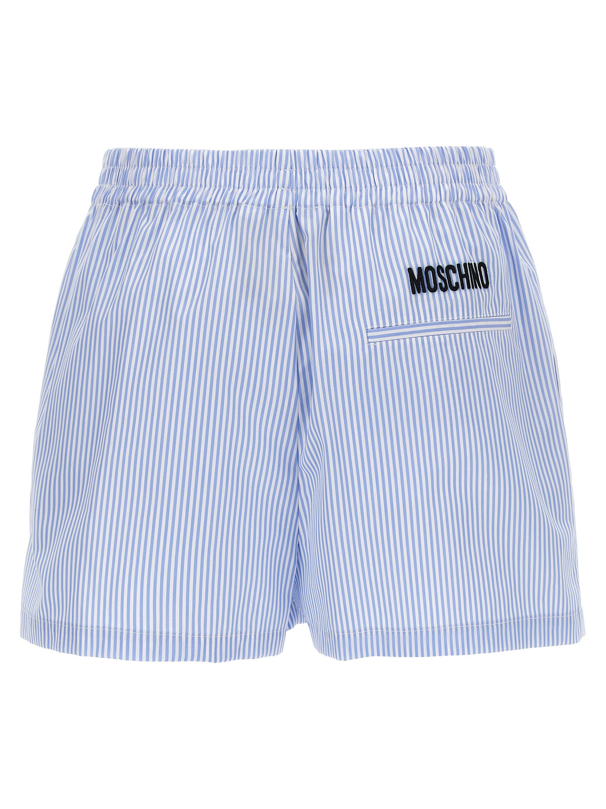 Blue Cotton Bermuda Shorts