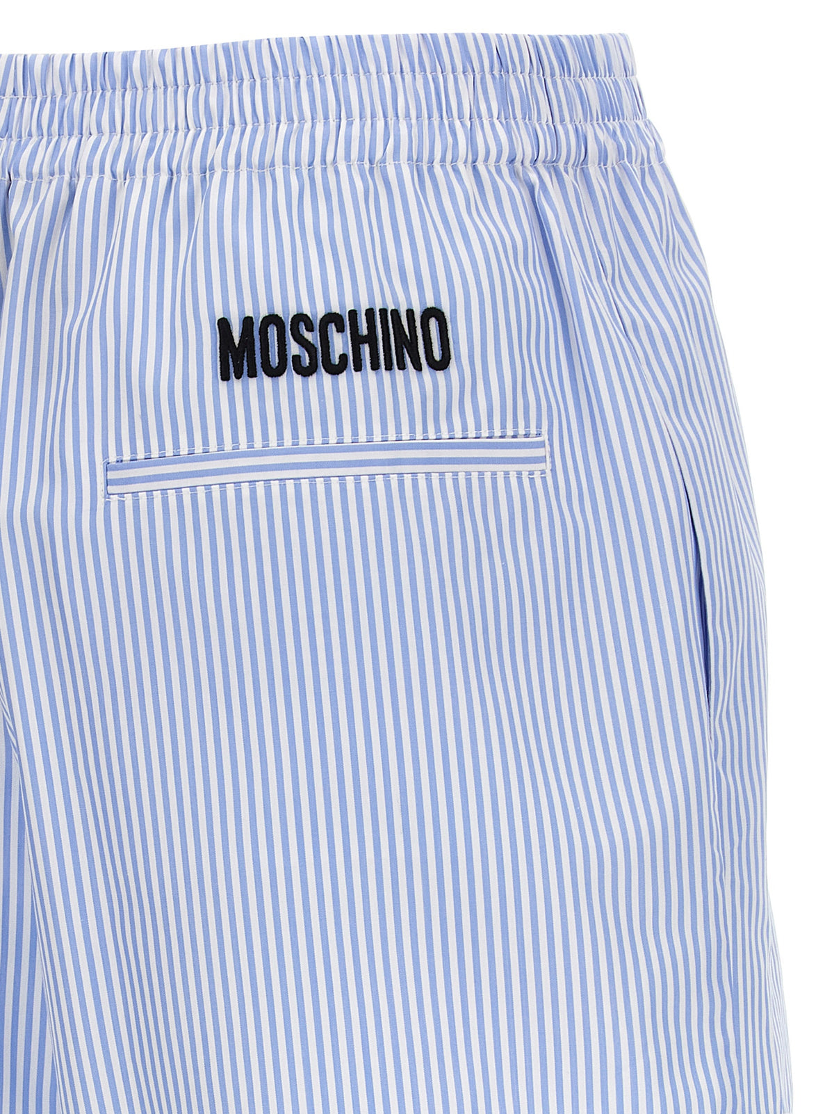 Blue Cotton Bermuda Shorts