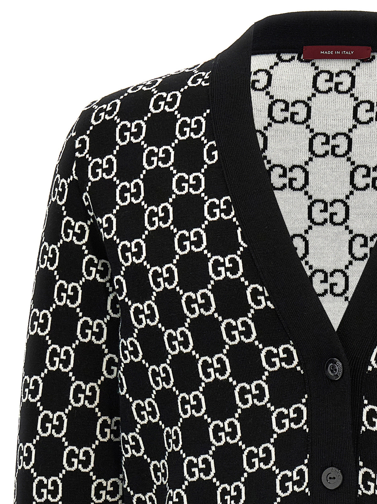 Bicolor Wool Cardigan