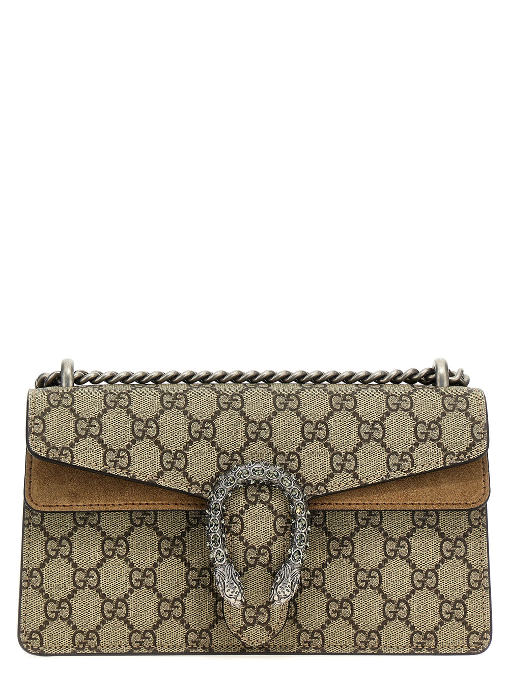 Beige Calfskin Shoulder Bag