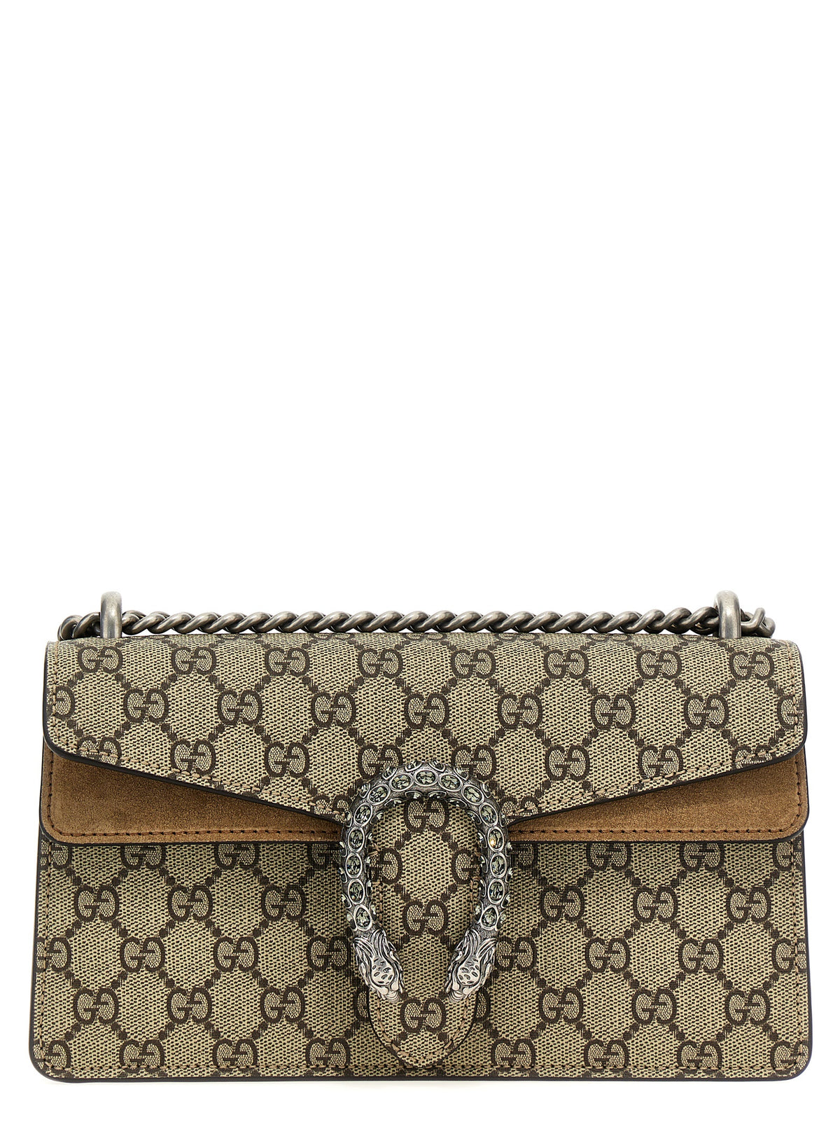 Beige Calfskin Shoulder Bag