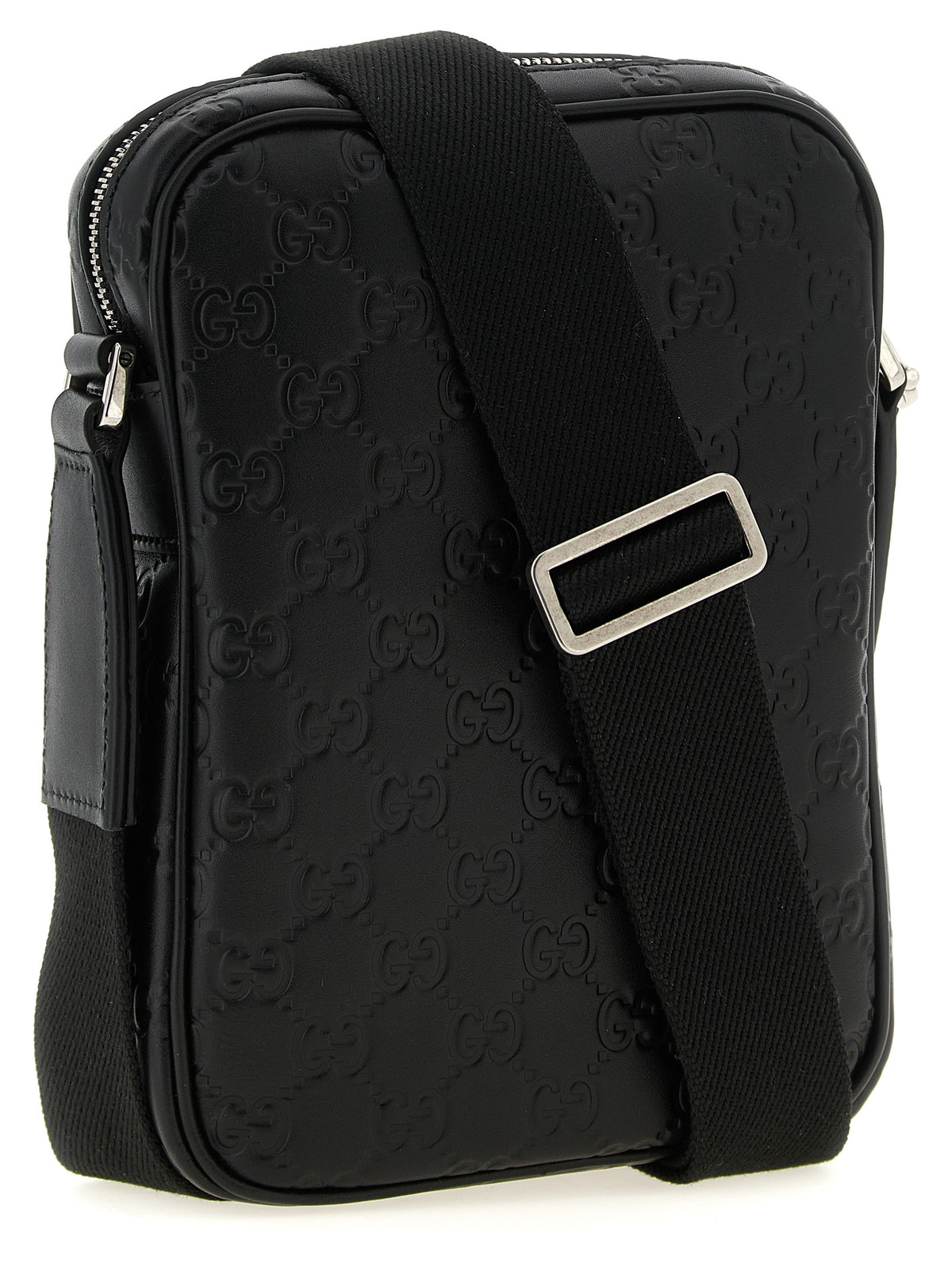 Black Calfskin Crossbody Bag