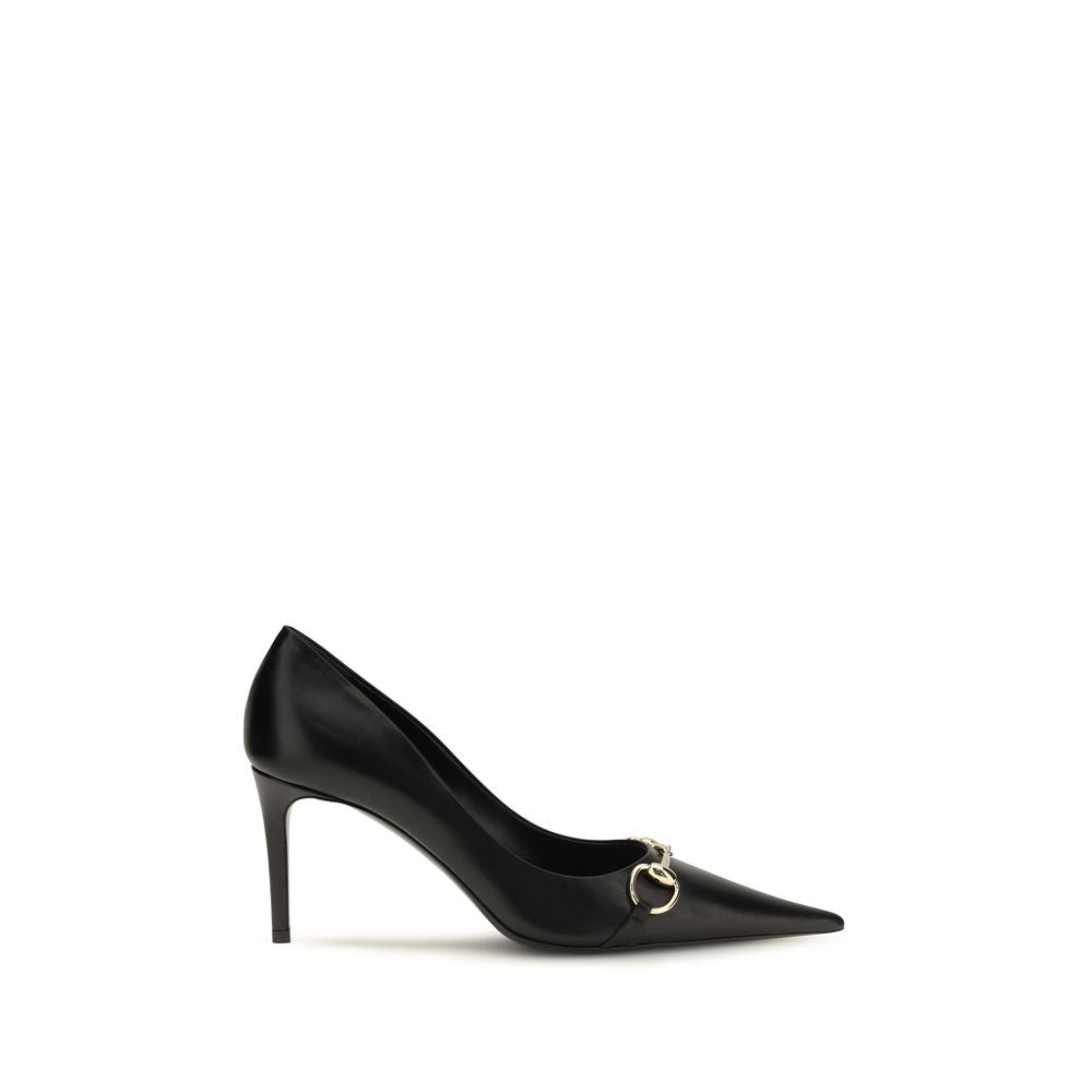 Black Calf Leather Bos Taurus High Heel Pumps