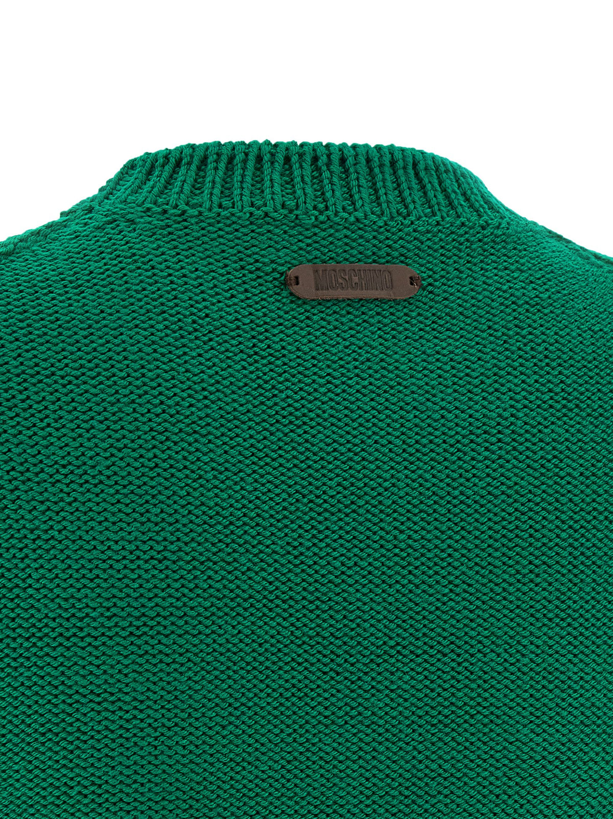 Bicolor Virgin Wool Cardigan