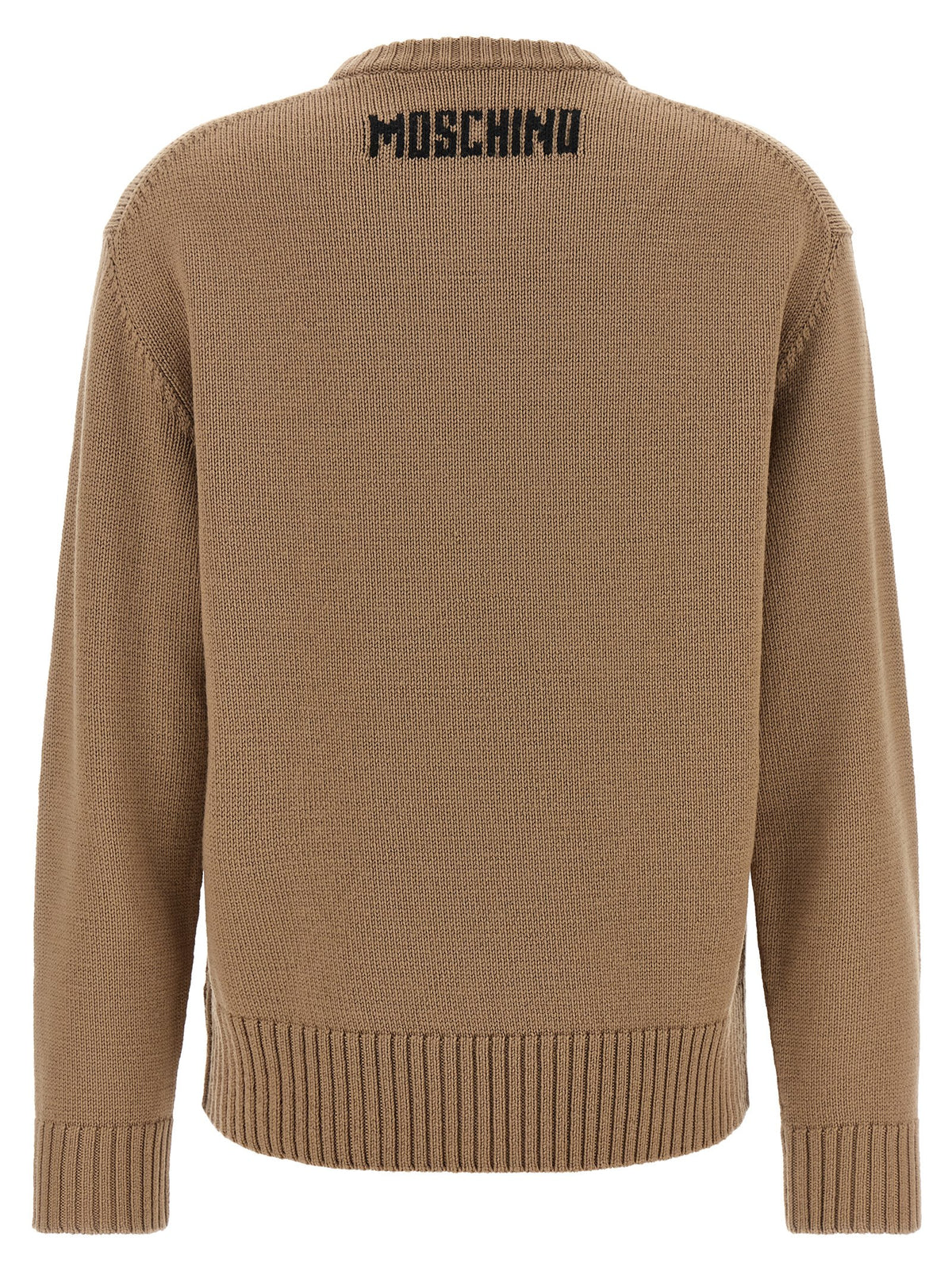 Beige Virgin Wool Cardigan
