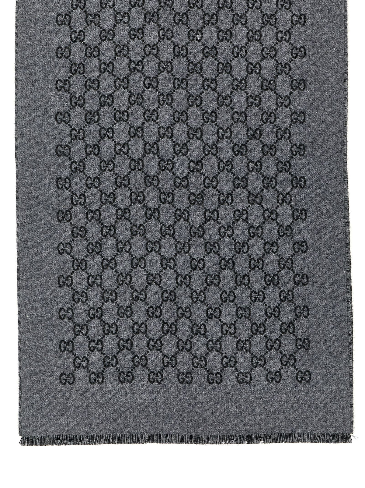 Gray Wool Scarf